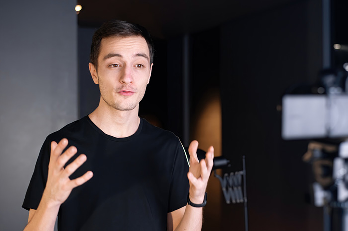 Person in video call